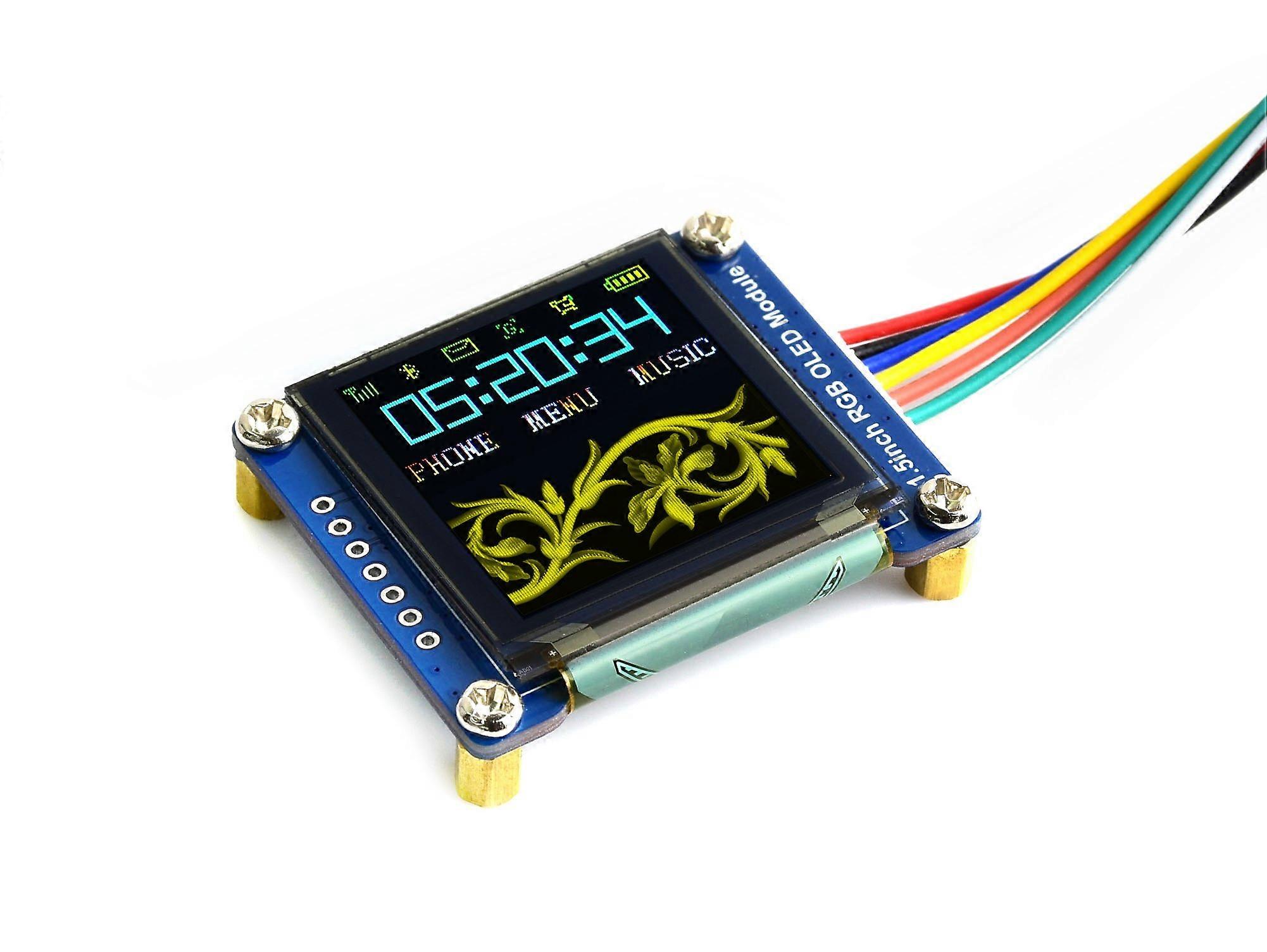 1.5 inch RGB OLED display module, 128x128 resolution, 65K RGB colors, SPI interface