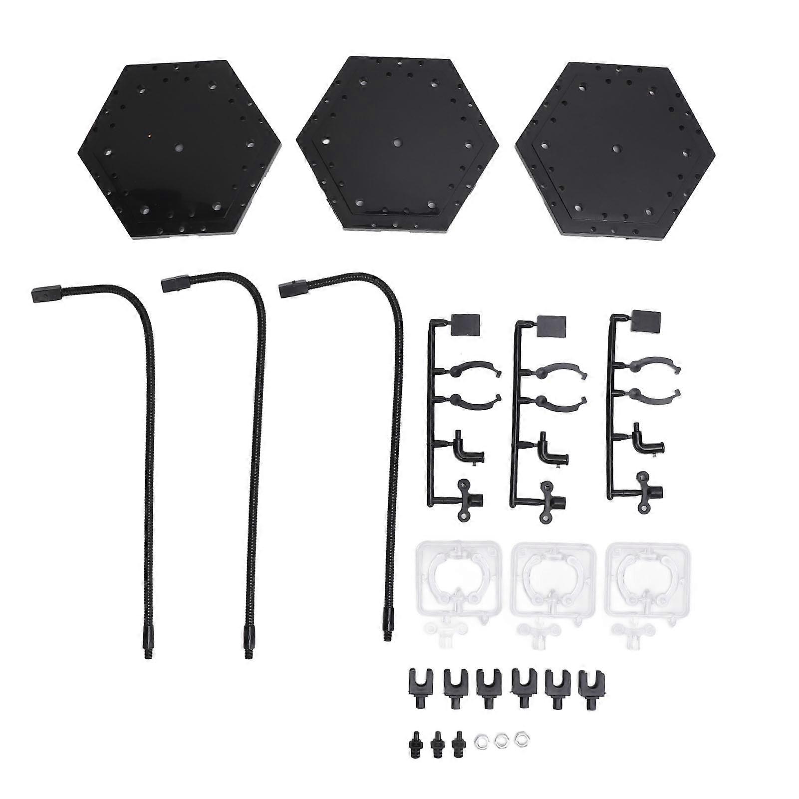 3 Pack Action Stand ABS Aço Inoxidável Dobrável Boneca Figura Suporte Display Holder Base para Modelos de 6 Polegadas