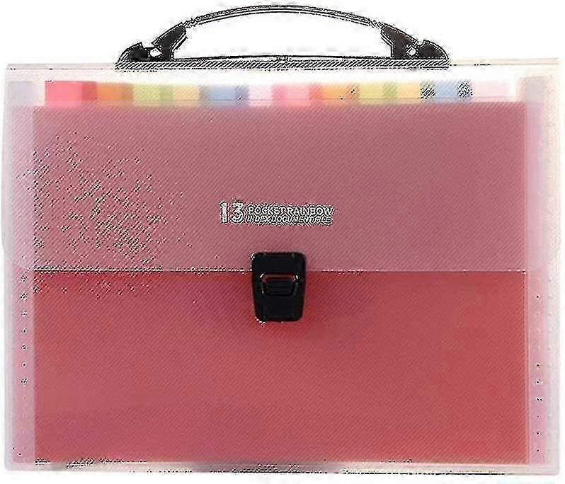 13 Pack Expanding File Folders Accordion Document Organizer, Letter A4 Paper Placstic File Folder 13 Pocket Expandable File