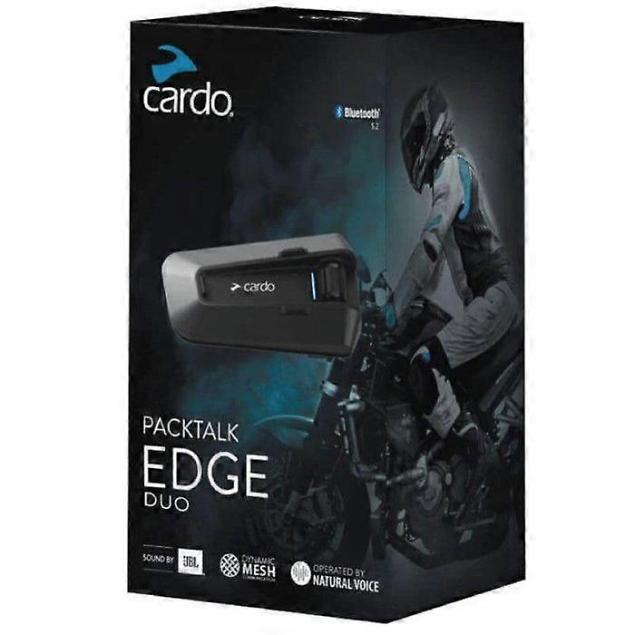Intercom Bluetooth - CARDO - PACKTALK EDGE DUO - Waterdicht - 40mm speakers - Oplaadbaar USB