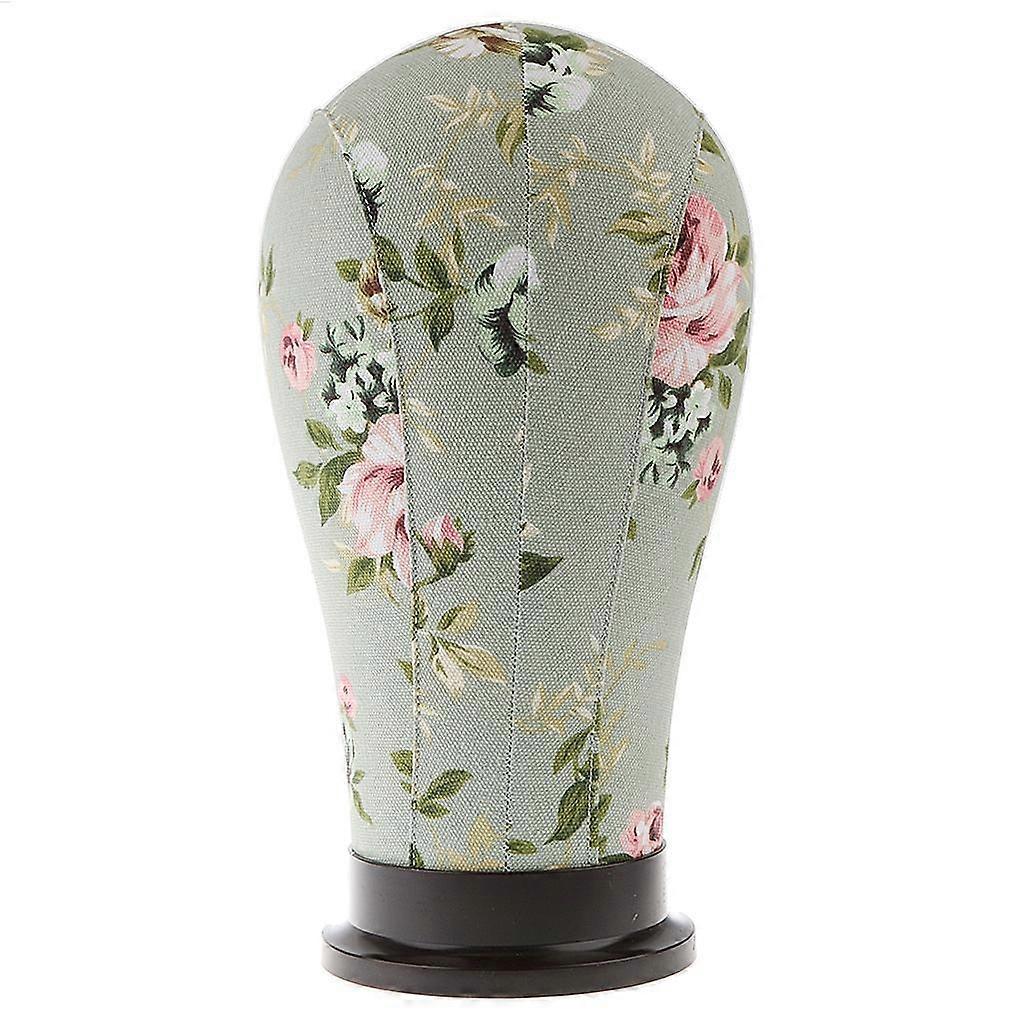 Canvas Block Cork Mannequin Model Head Hat Wig Making Display Holder 21 in