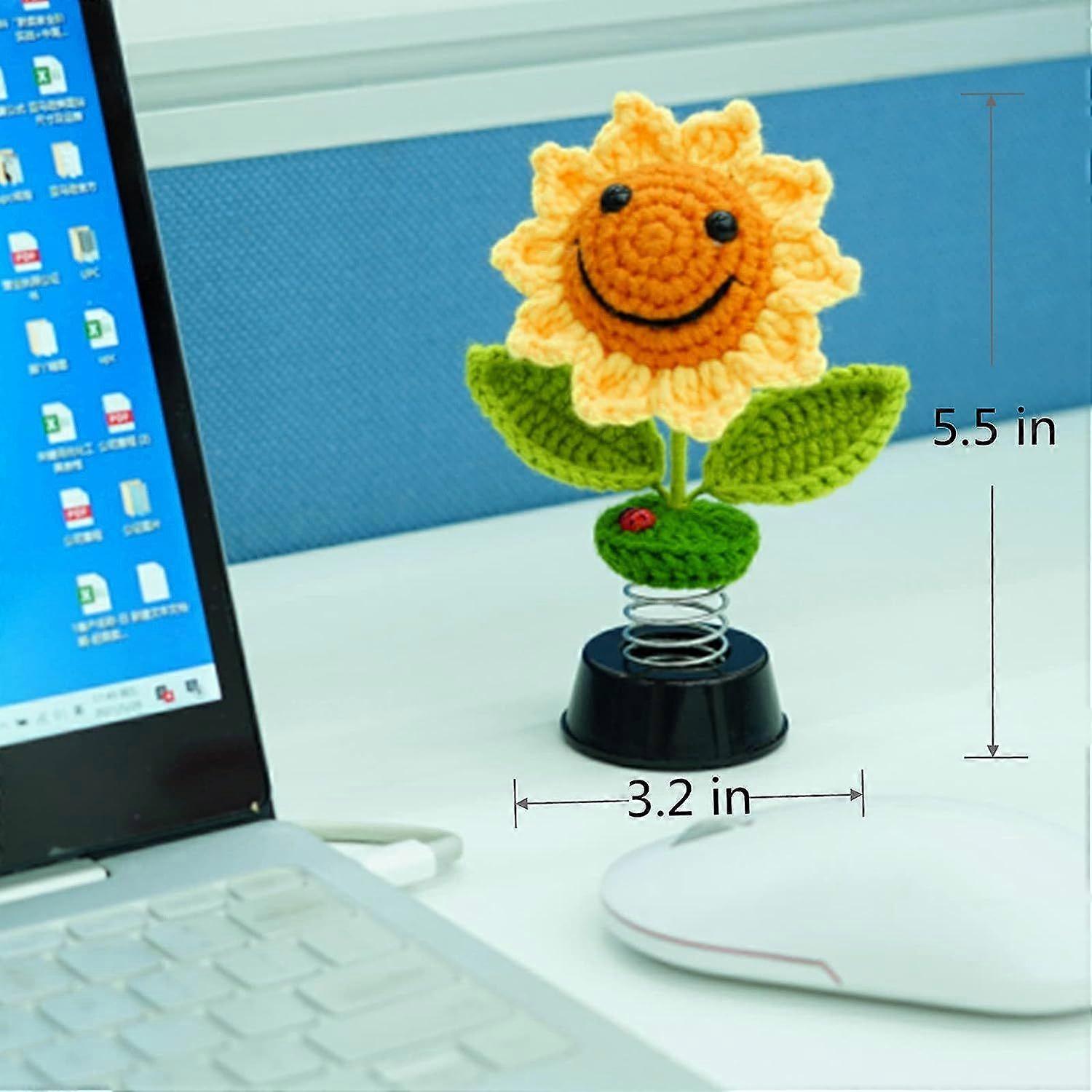 Zonne wiebelende figuur auto, auto dashboard accessoires dansen bloem dashboard decor, thuis tafel bureau dashboard auto decoratie, zonne-energie ornament