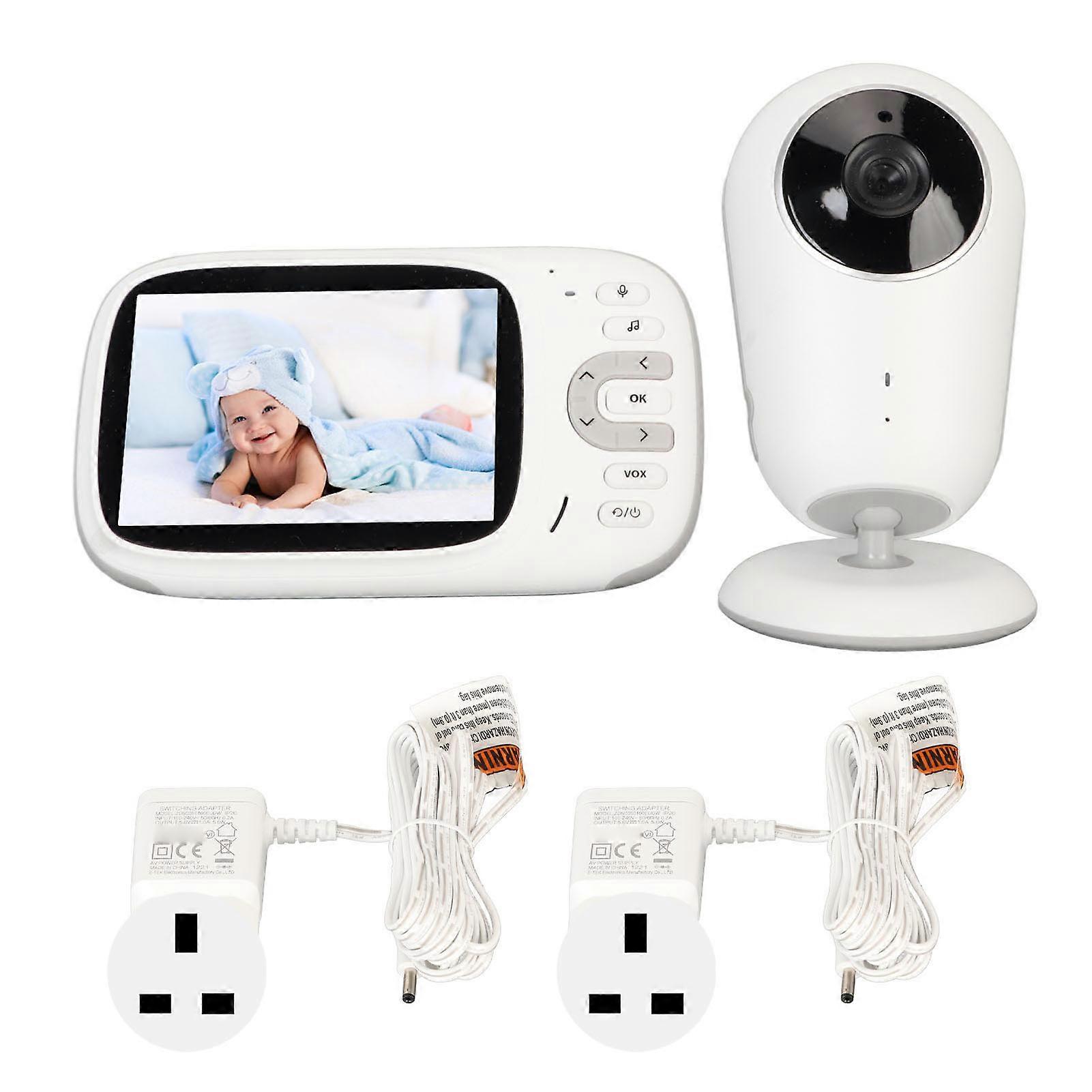 3.2 Inch Baby Monitor Two Way Voice Intercom Night Vision Video Baby Monitor with Temperature Sensor
