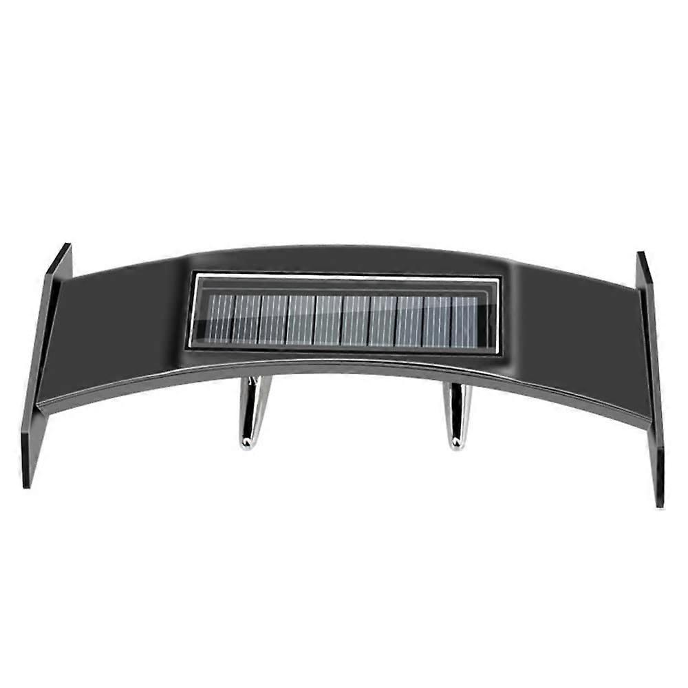 Mini Car Rear Spoiler with Solar Red LED Lights, Universal Fit Adjustable 6.5" Tail Spoiler for Enhanced Performance