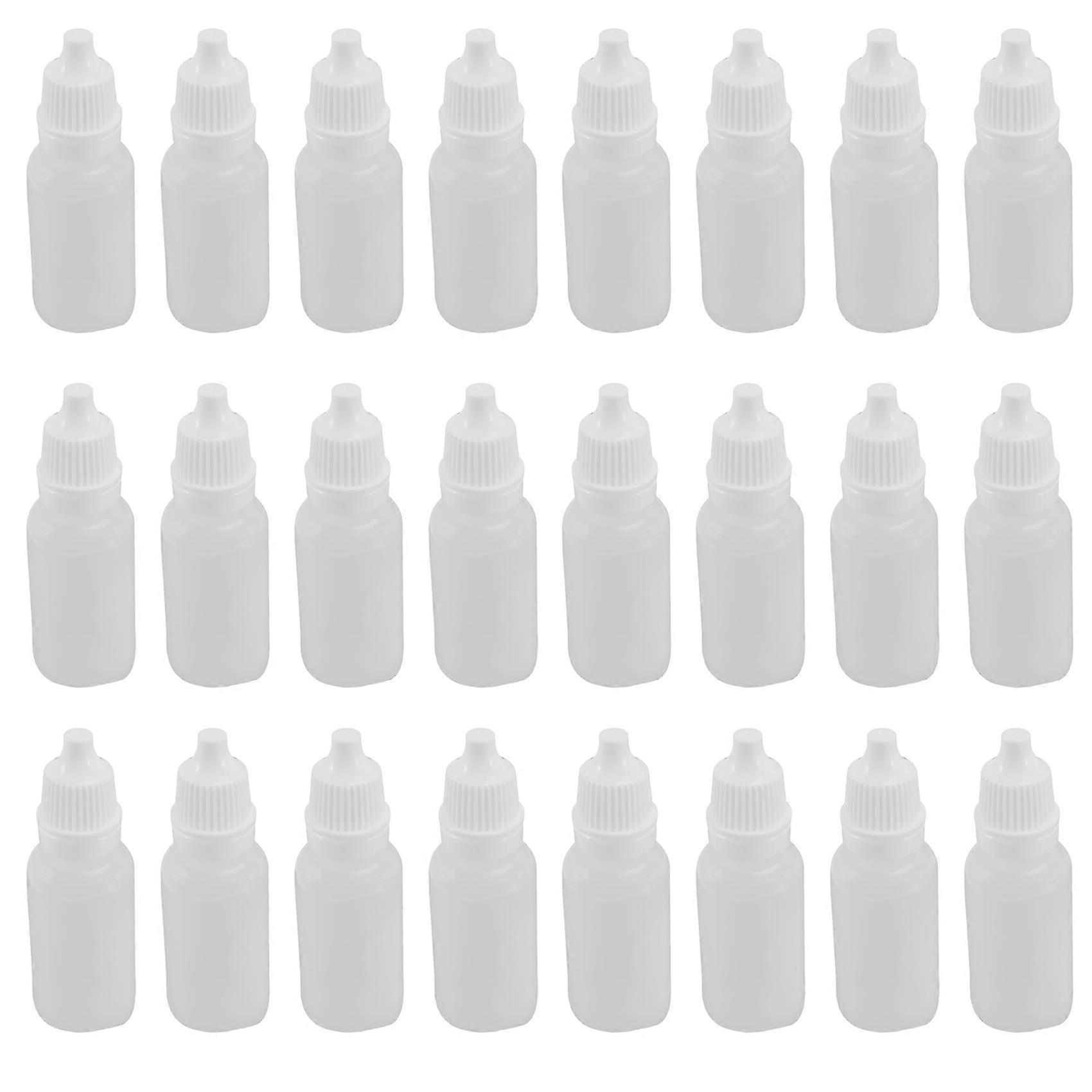 100PCS 15Ml Empty Plastic Squeezable Dropper Bottles Eye Liquid Dropper Refillable Bottles