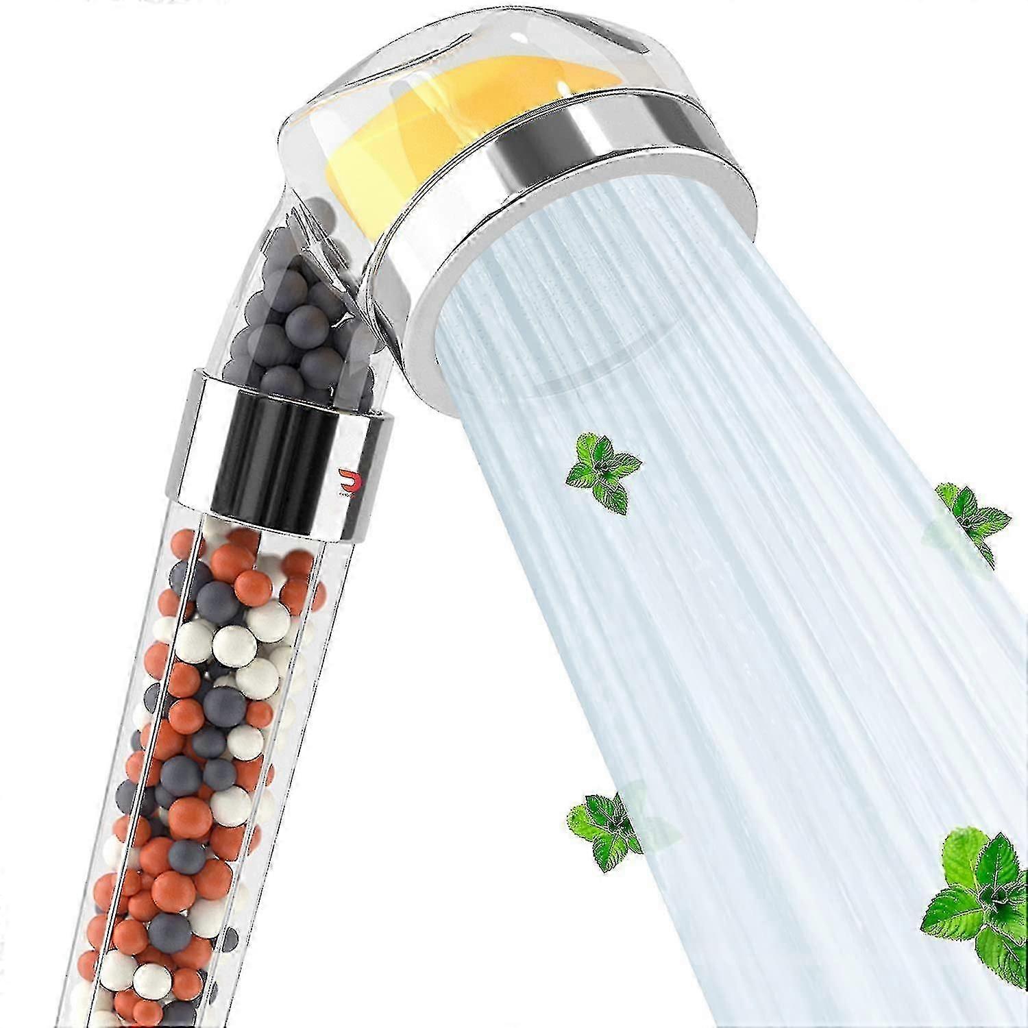 Chlorine and fluoride filter shower head