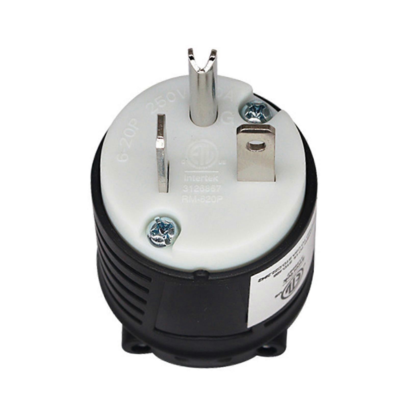 Safe NEMA 6-20P Male Plug US Standard NEMA 6-20R Female Power Socket for Reliable Power Solution 20Amp