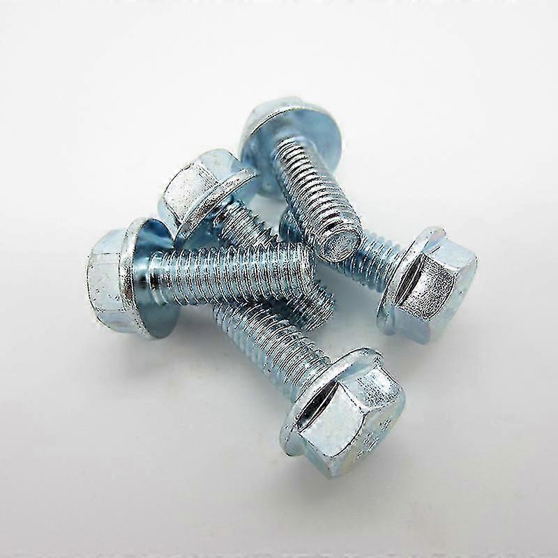 m5 m6 m8 m10 m12 grade 8.8 galvanized hexagonal flange bolts flange screws hexagonal belt pad full thread/partial thread-Good