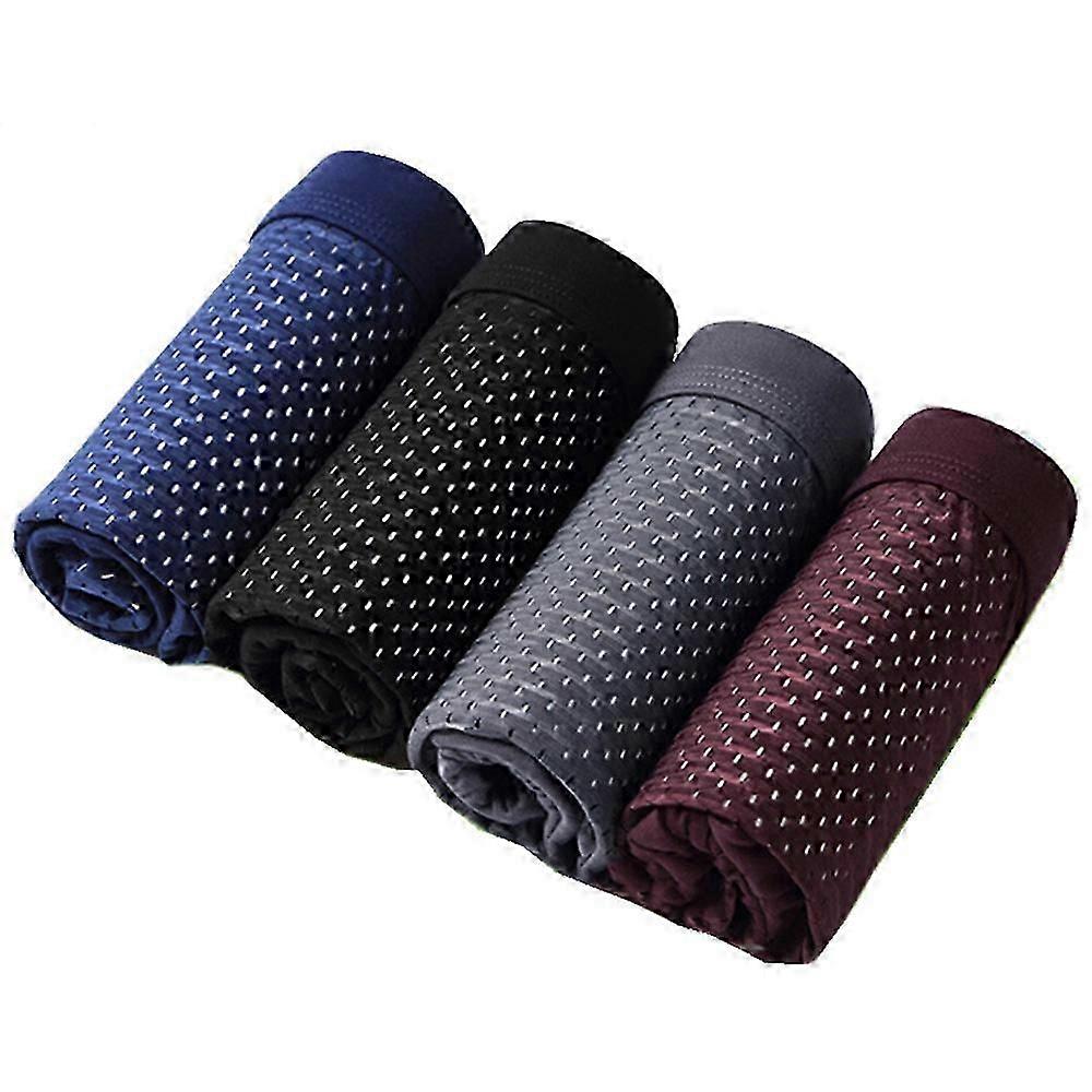 4 ADET Bambu Boxer Külot , Kutu Kahraman Bambu Boxer Şort Erkekler-Tüm Gün Konfor İçin