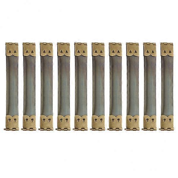 2x10x 弹片钱包制作用品金属框架吻扣 10x1.4 厘米青铜