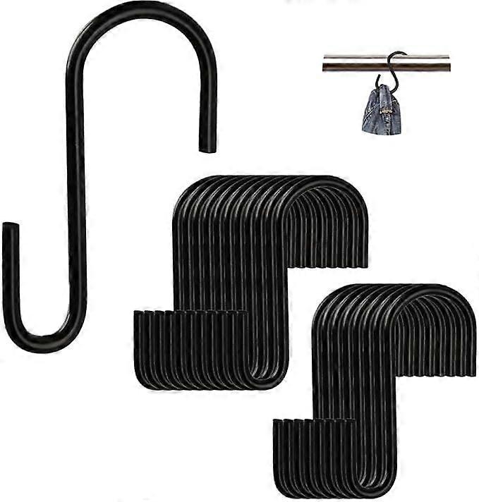 20 Pack S Hooks Metal for Kitchen Bathroom Bedroom Mini