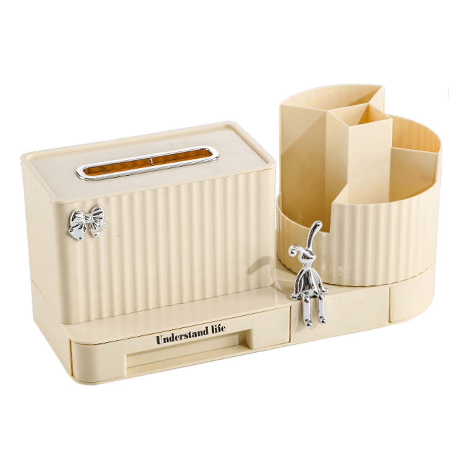 Cosmetics Display Case Rotating Makeup Brush Holder Desktop Organize Makeup