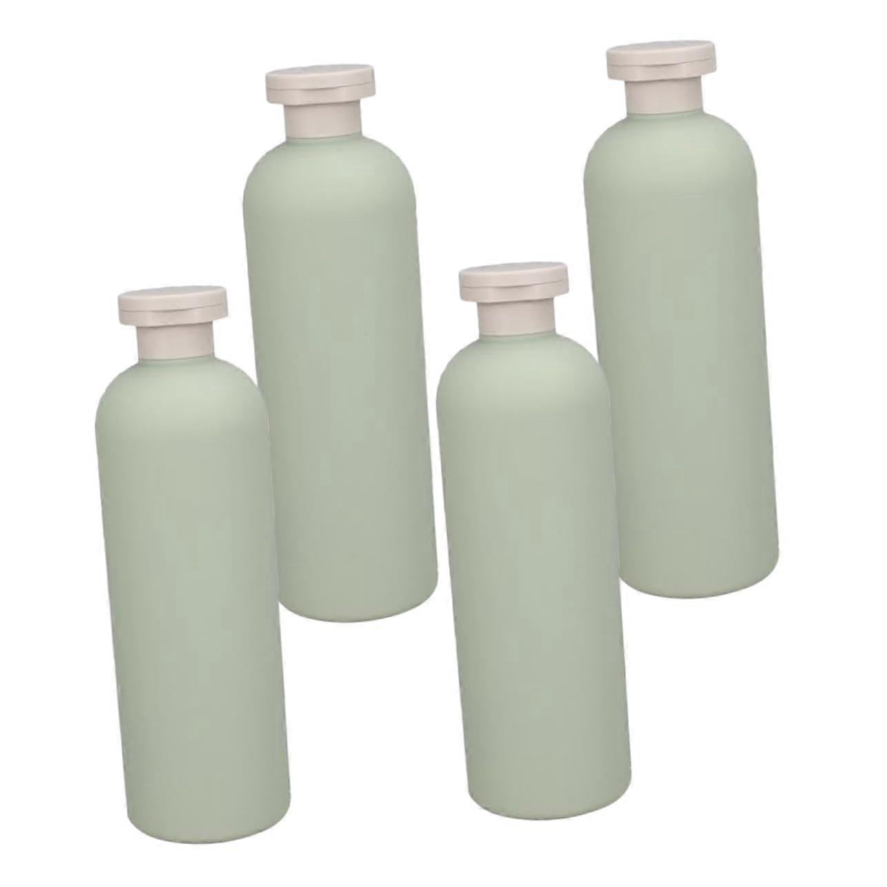 4 Pack Travel Shampoo Dispenser Avocado Color Portable Liquid Soap Dispenser for Daily Use and Travel 2oz Bottles