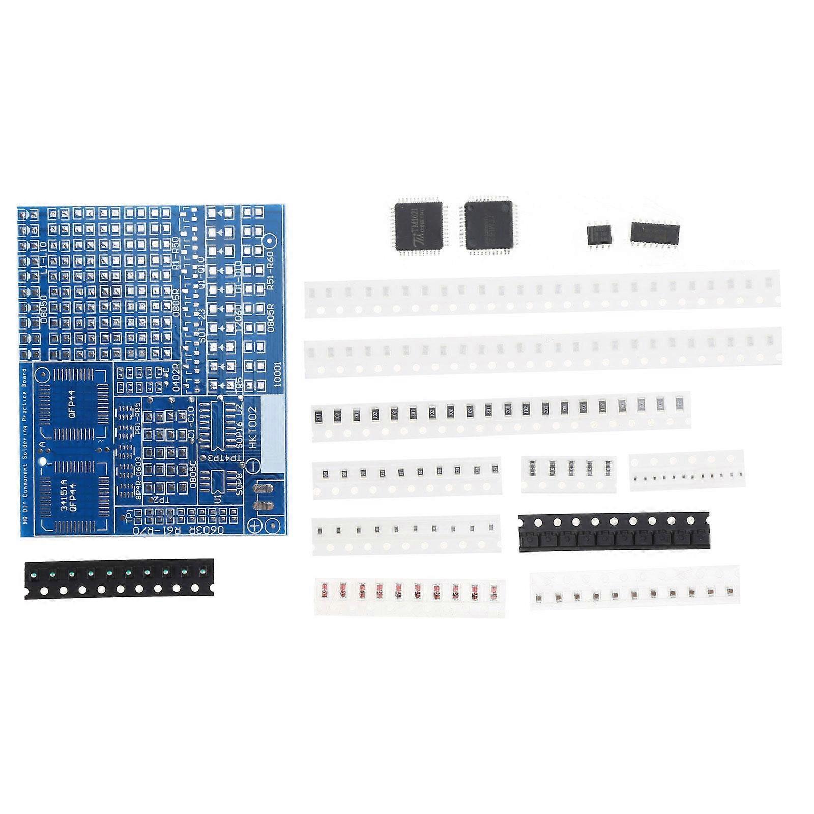 SMD SMT Welding Training Board Professional Skill Practice Tools for Electronics Assembly Competitions Examinations