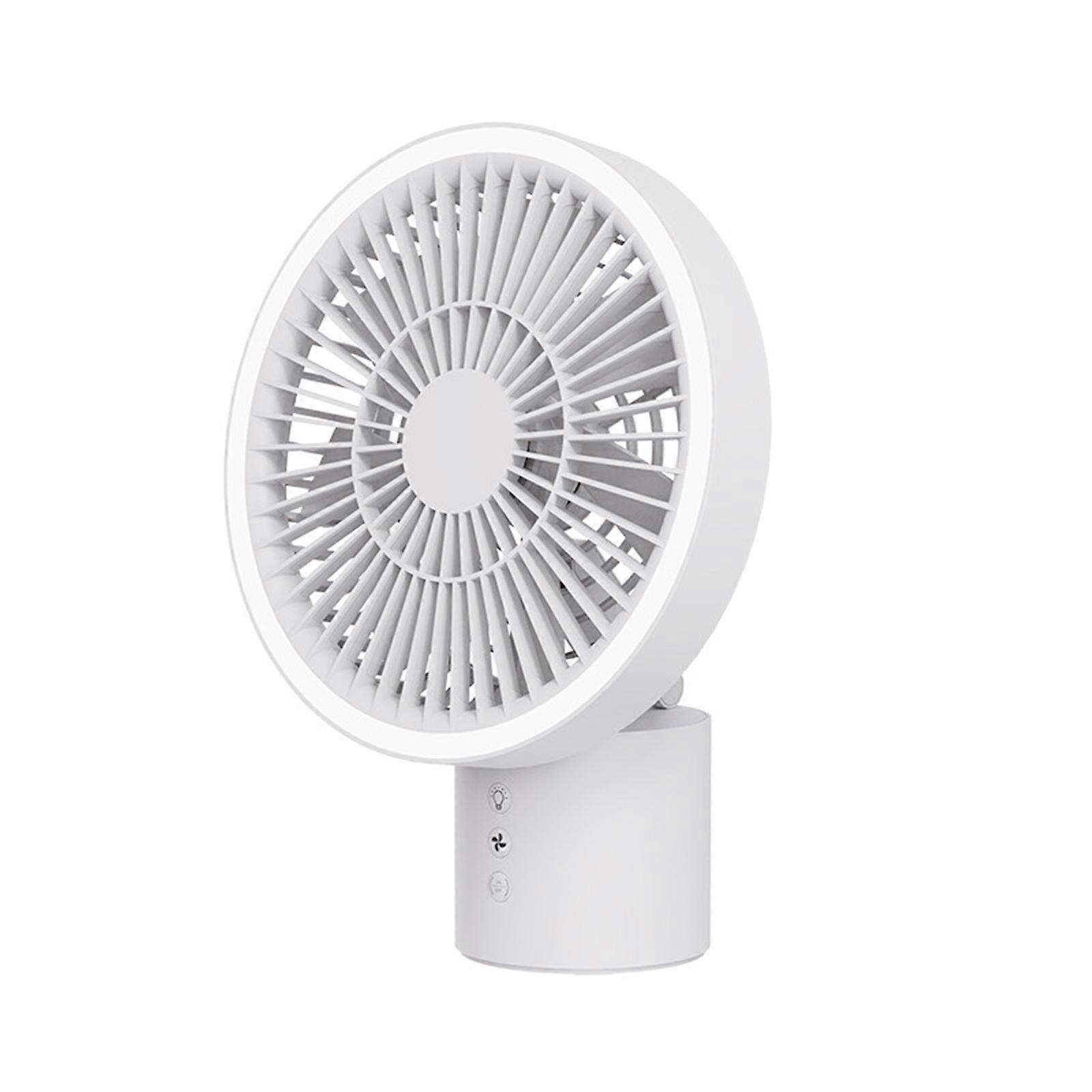 Folding Table Fans Folding Desk Fan Folding Portable Fan Camping Conditioner Fans with Lights Plastic Material for Tent