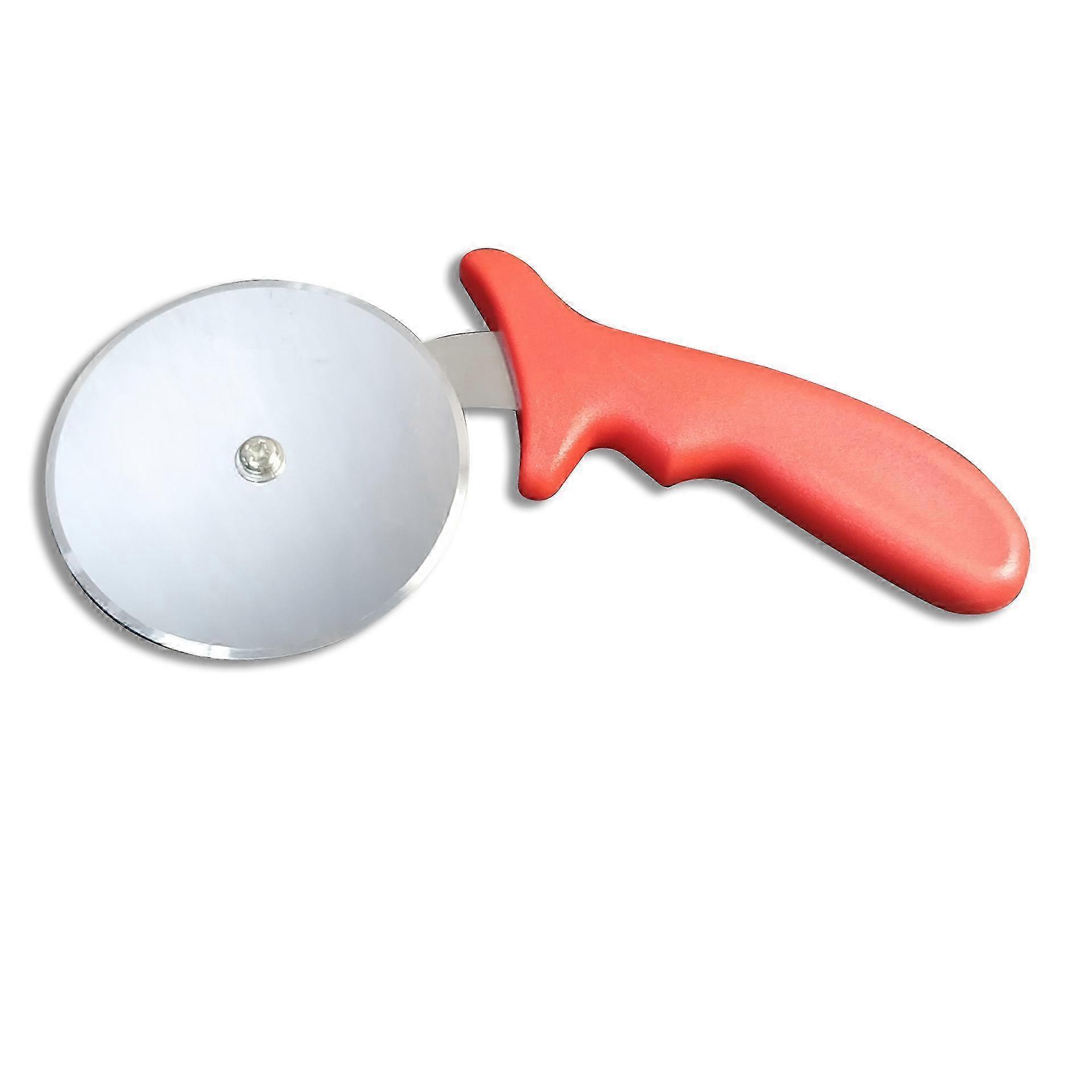 4-Inch Plastic Pizza Cutter with Handle - Practical Kitchen Tool