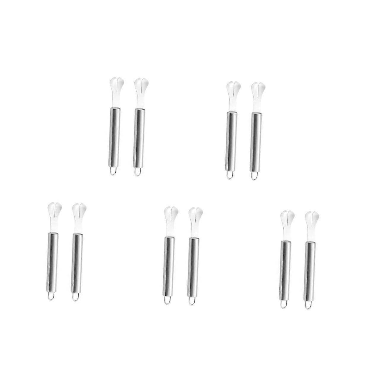 5 Sets Intestinal Scraper Poultry Scissors Fish Dissemination Tools Stainless Steel