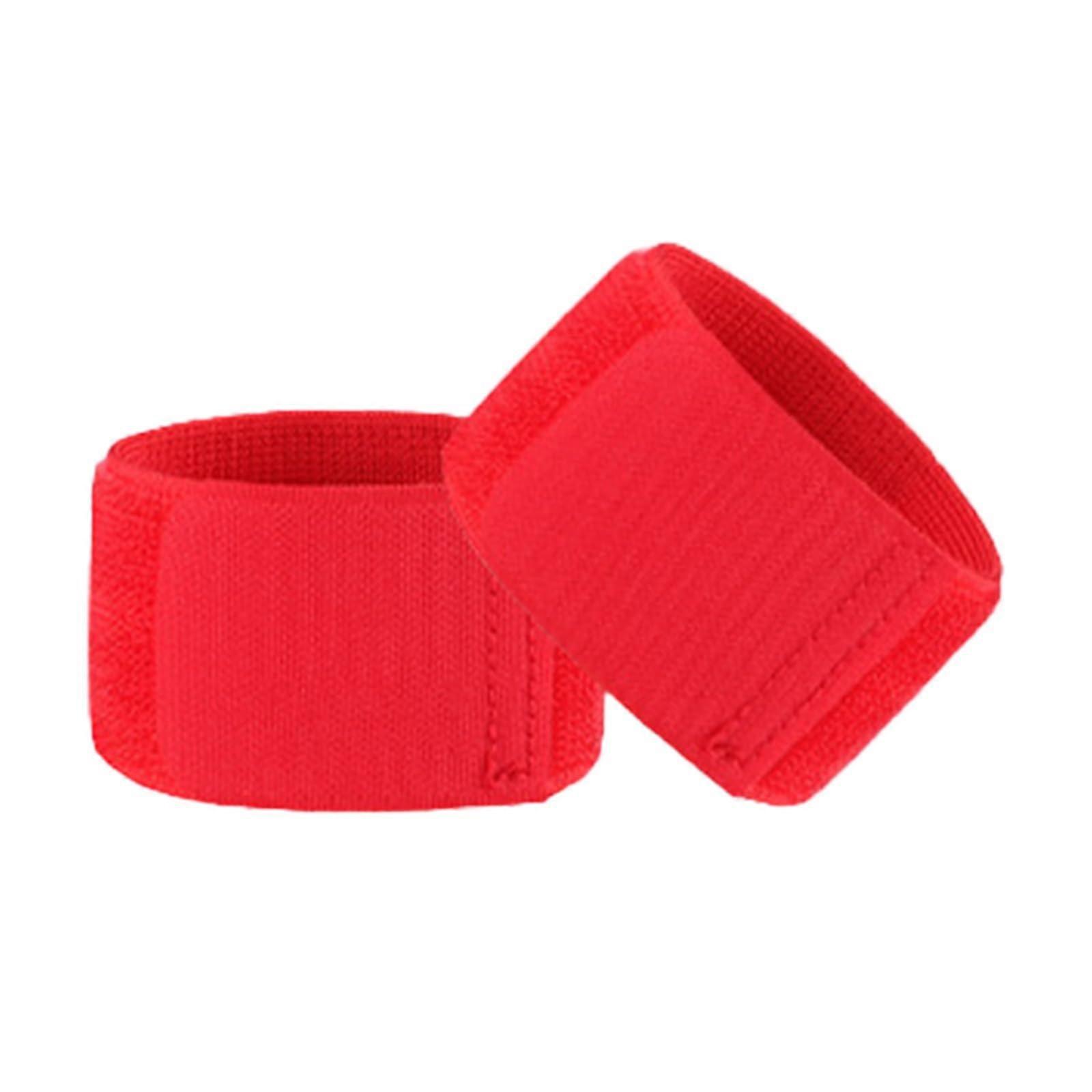 Football Shin Guard Strap For Kids Red Ankle Sock Strap Adjustable Elastic Legging Style