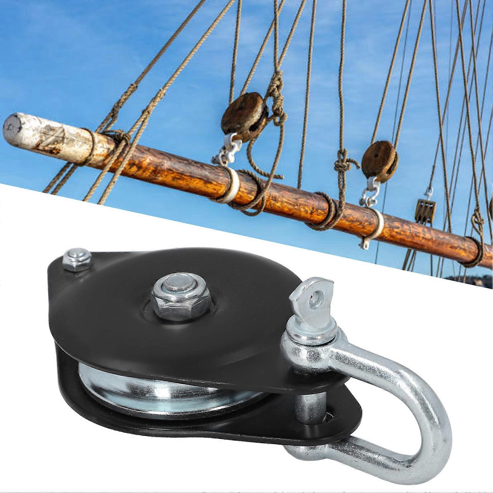 بكرة واحدة الأسطوانة الثقيلة العالمية 0.5T تحميل رفع رافعة انتزاع كتلة تحمل هوك قارب الملحقات 