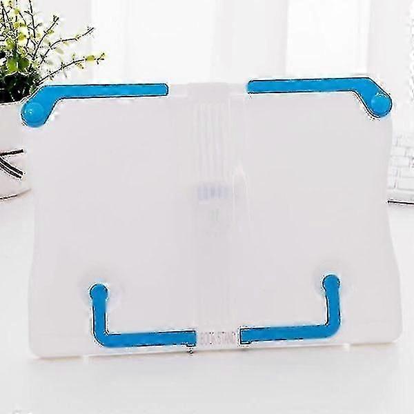 White Blue Desktop Student Foldable Reading Bookshelf