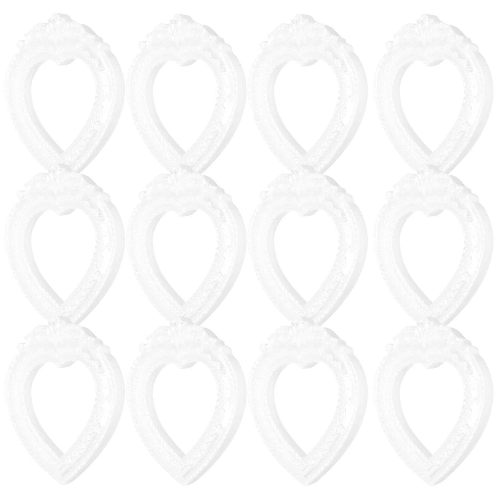 Resin Heart Photo Frame for Crafting Projects, Versatile and Safe