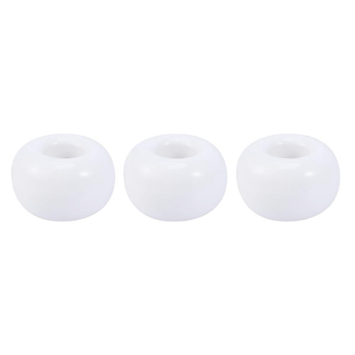 Ceramic Toothbrush Base Unique Design Space-Saving Bathroom And Desk Accessories 3Set