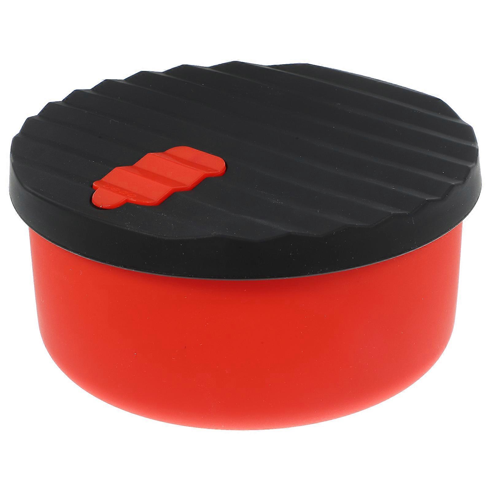 Fresh Keeping Box Silicone Food Preservation Container Black 1Pack