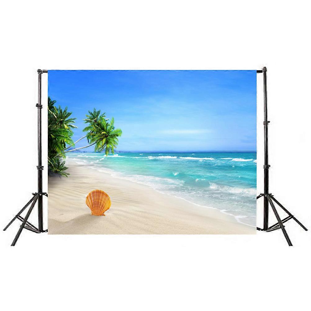 Seaside Sunset Backdrop 3D Design Beach Photo Studio Background Cloth Rectangle Shape 90x150cm Seamless 1Set