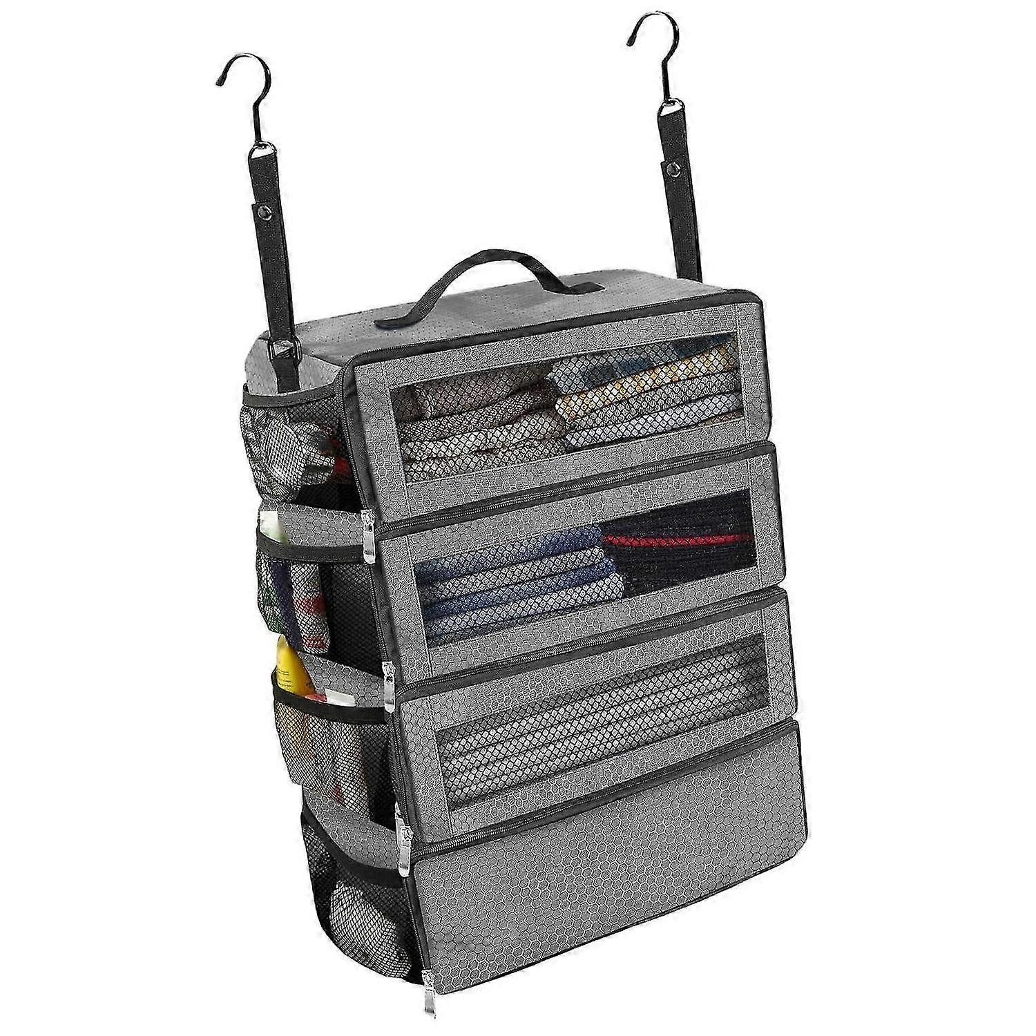 Foldable Travel Clothes Storage Bag Unique Foldable Clothing Storage Bag With Multiple Sections For 