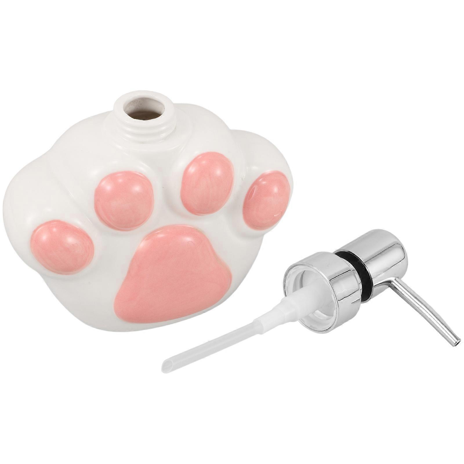Cute Leakproof Soap Dispenser Bottle Pump for Hand Soap Lotion, Portable Compact Refillable Container for Kitchen and Bathroom Use