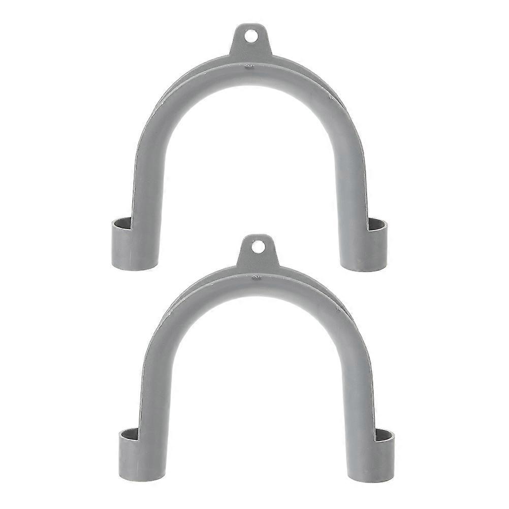 Washing Machine Hook U Bracket Plastic 14.00X13.00X2.20CM Prevent Deformation Stable Drainage 2Pcs