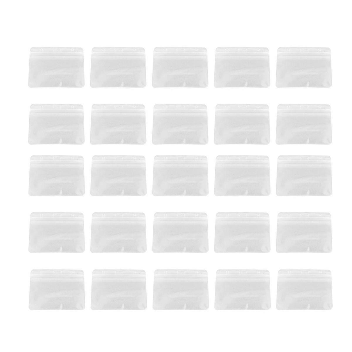 Plastic Pass Holder Dustproof And Secure Storage ID Badge For Formal Events 100Pack
