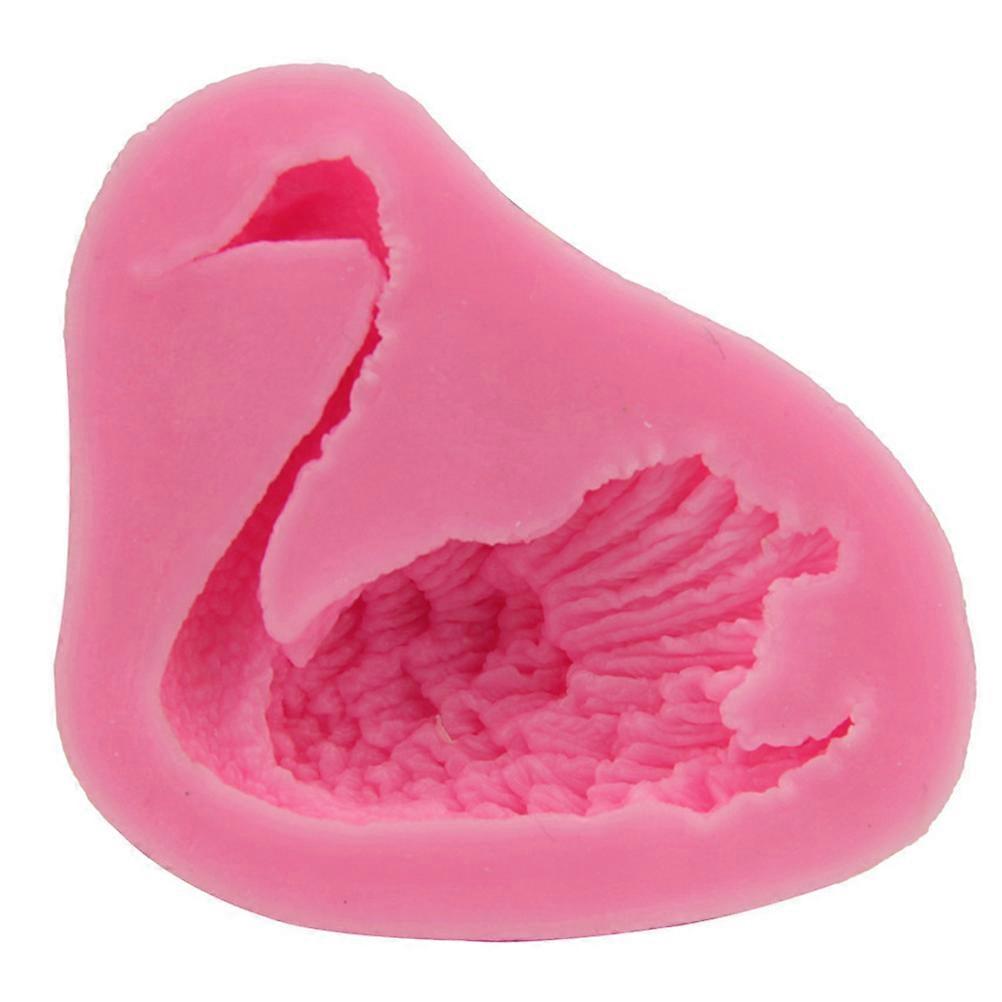Cake Molds 3D Swan Shape Silicone Fondant For Chocolate Pudding Diy Tool Pink 1Pack