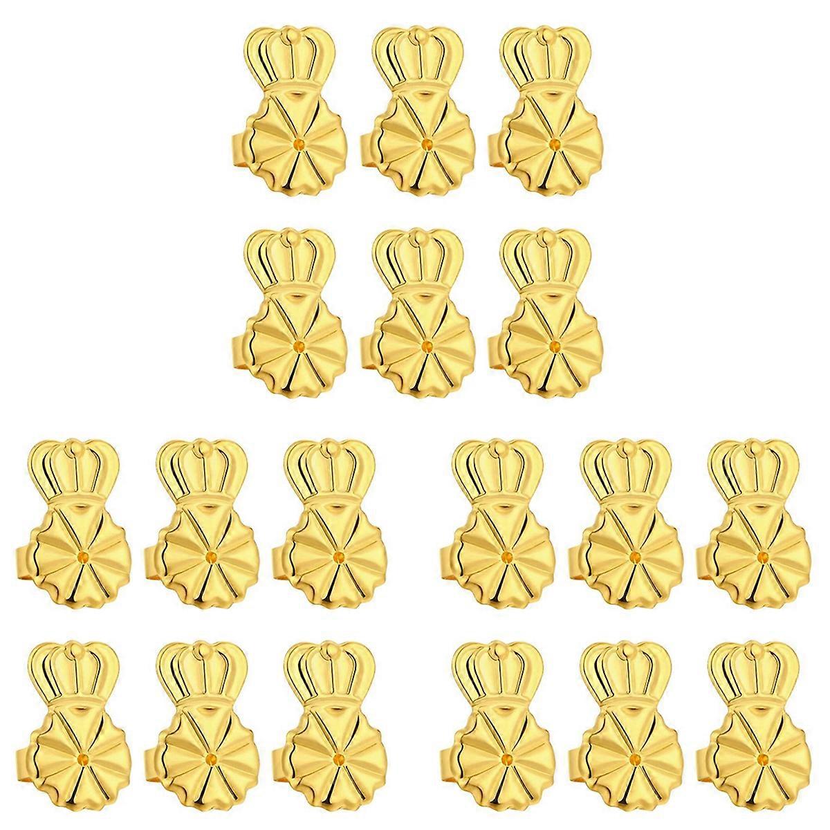 3-Pairs Earring Backs,Earring Backs Lifter (Gold)