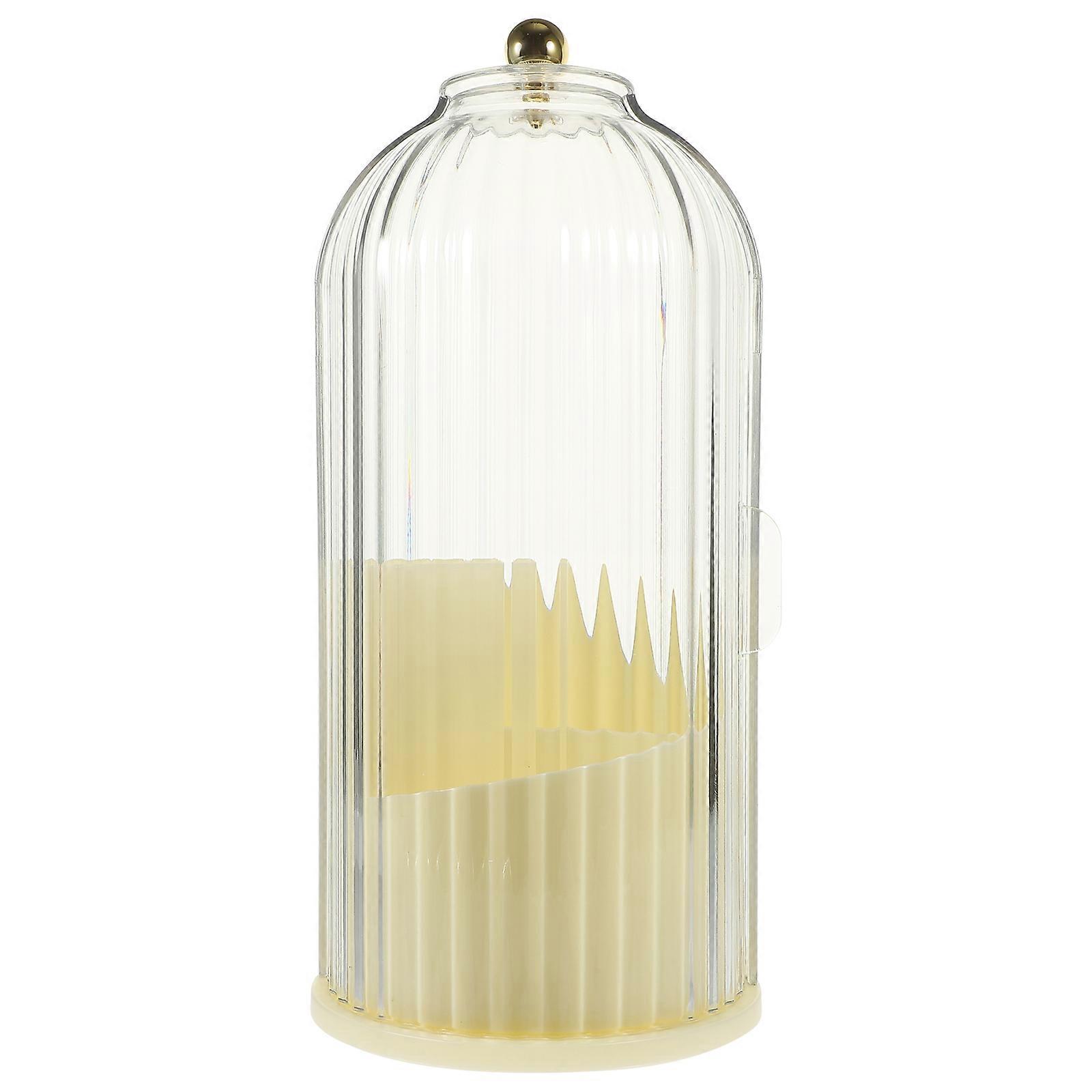 Make-Up Brush Holders Rotating Organizer For Vanity HIPS Material 27x12.3cm Desktop Use 1Pack