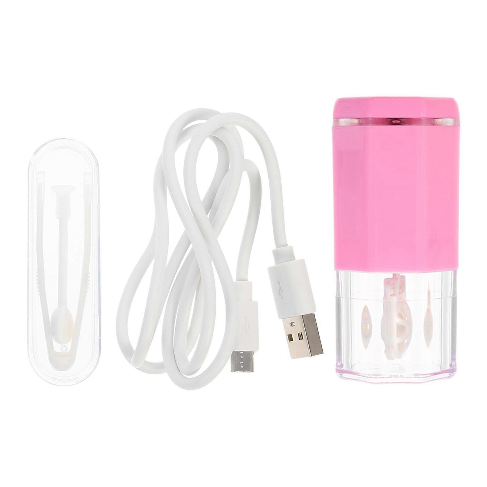 Eyeglasses Cleaning Kit Creative Electric Rotary Lens Cleaner for Wearers Home Use Pink 8.5X4CM Lens Cleaning 1Set