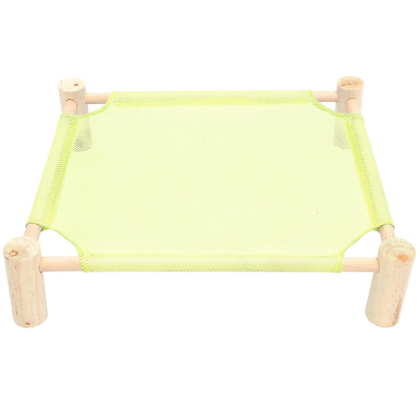 Reptile Pets Hammock Lizard Bed Swing Wooden Cool During Summer 56x48x13cm Provide Comfortable Place 1Set
