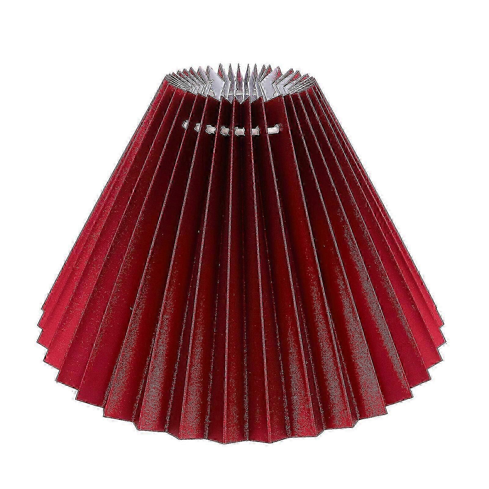 Pleated Drum Lampshade for Table or Ceiling Light - Living Room Decor Accessory