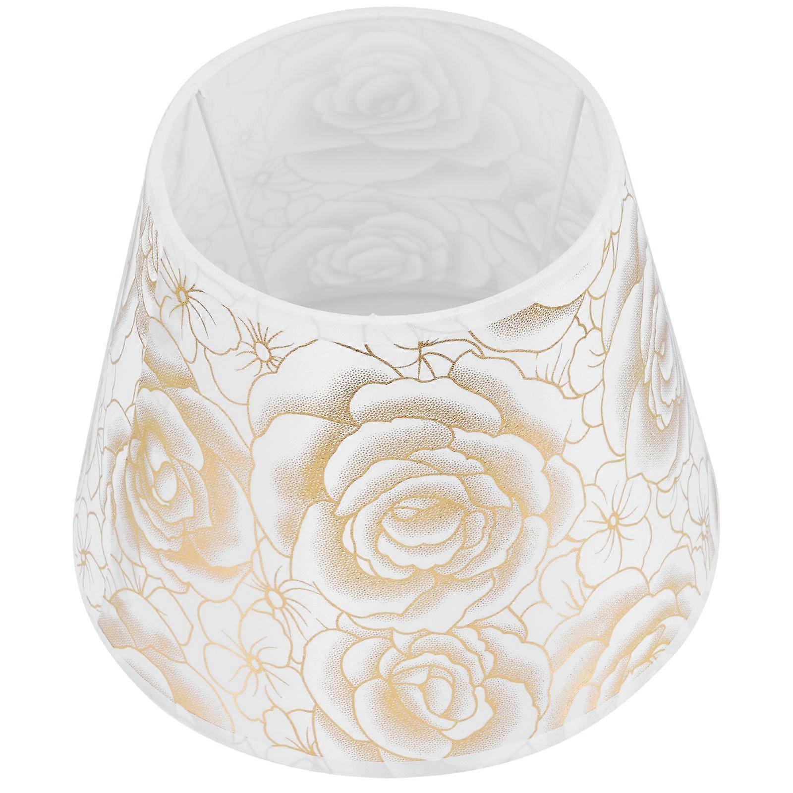 Lamp Shade Replacement Table Fabric Lamp Cover Golden Square Light Diffusion 1Pcs