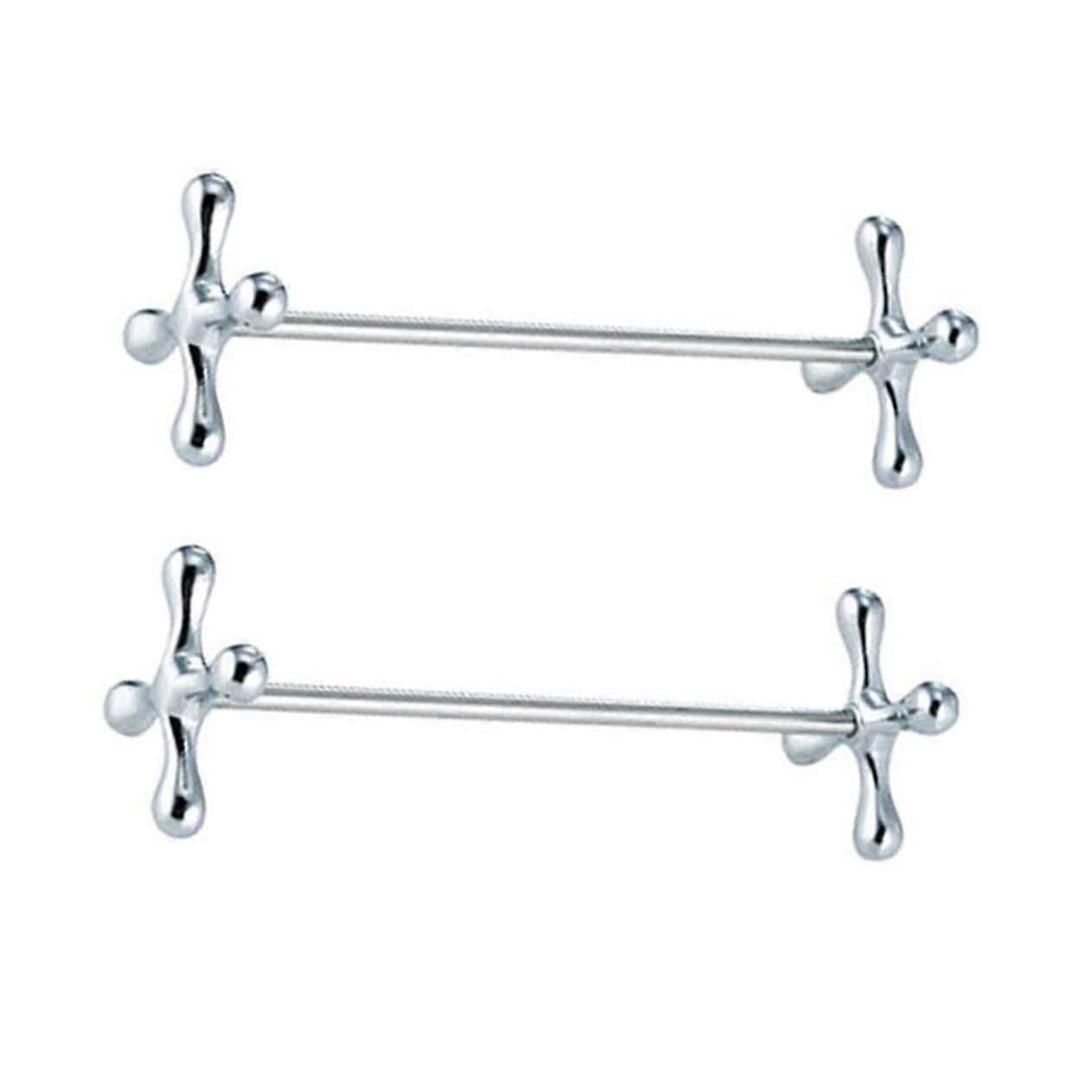 Chopsticks Holder Set - Silver Chopsticks Rest and Cute Spoon Holder for Dining Table Decoration, Pack of 2