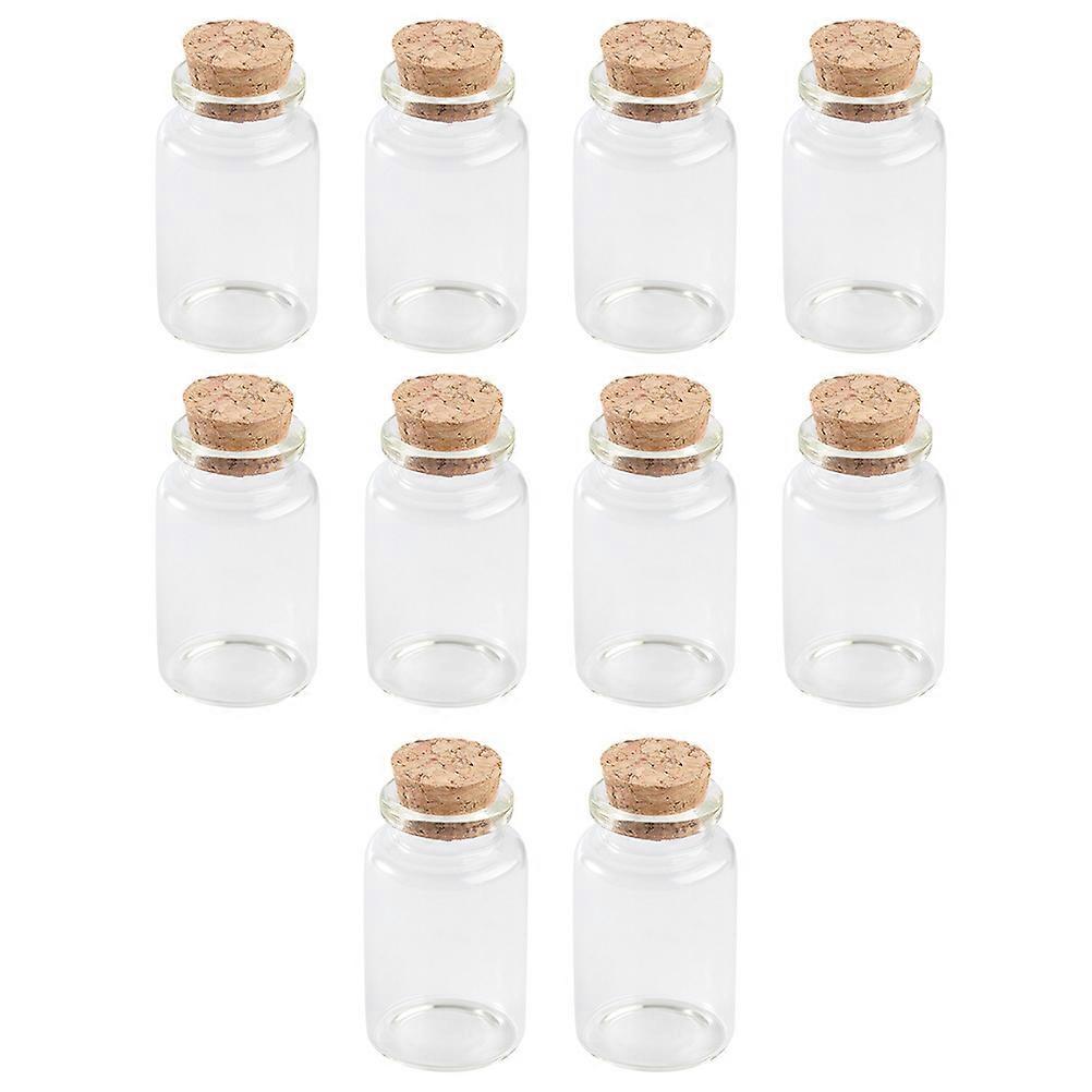 10pcs Assorted Bottles with Cork Stopper for Home Use Safe and 10 pcs