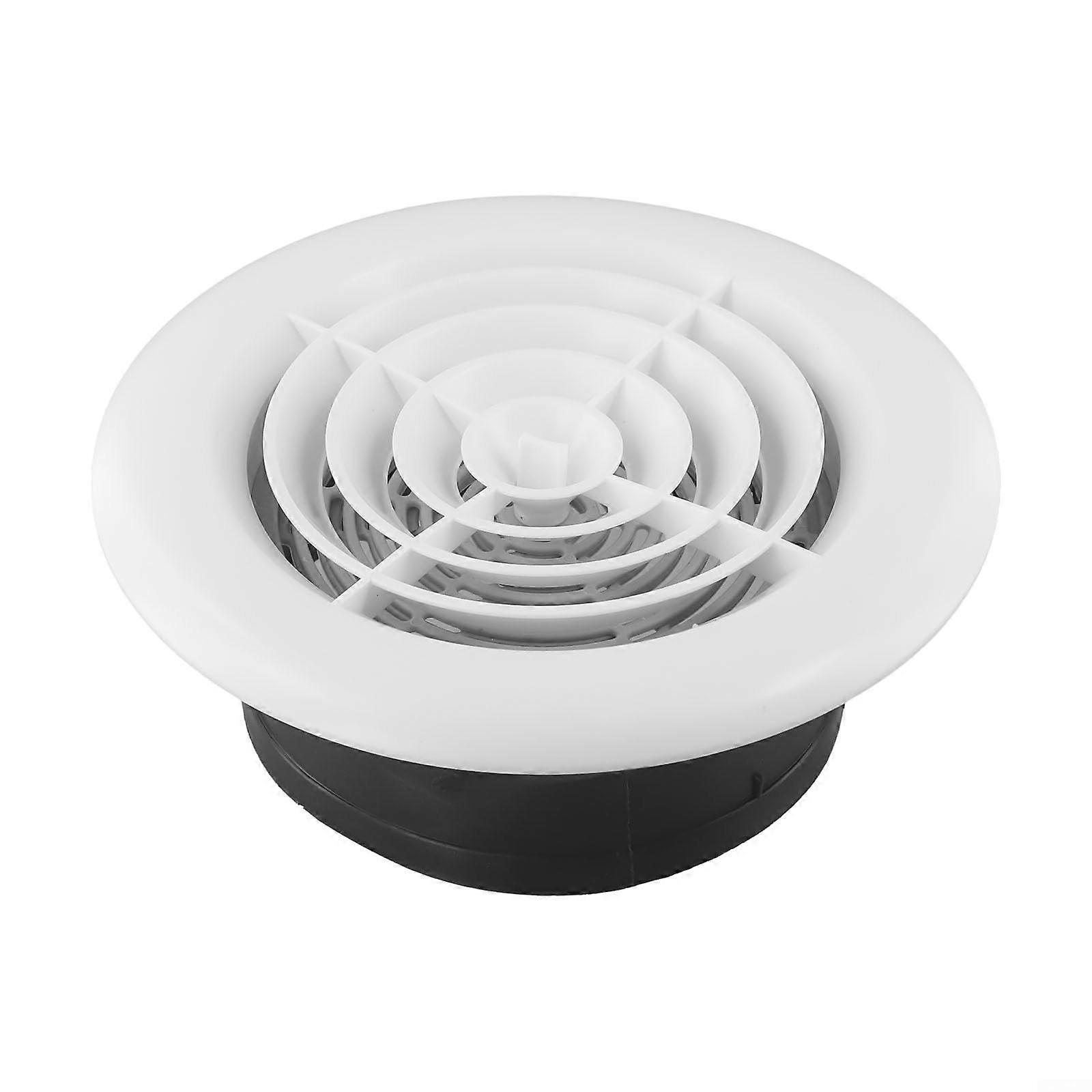 Round ventilation grille cover with adjustable airflow control for office ventilation solutions (150 mm)