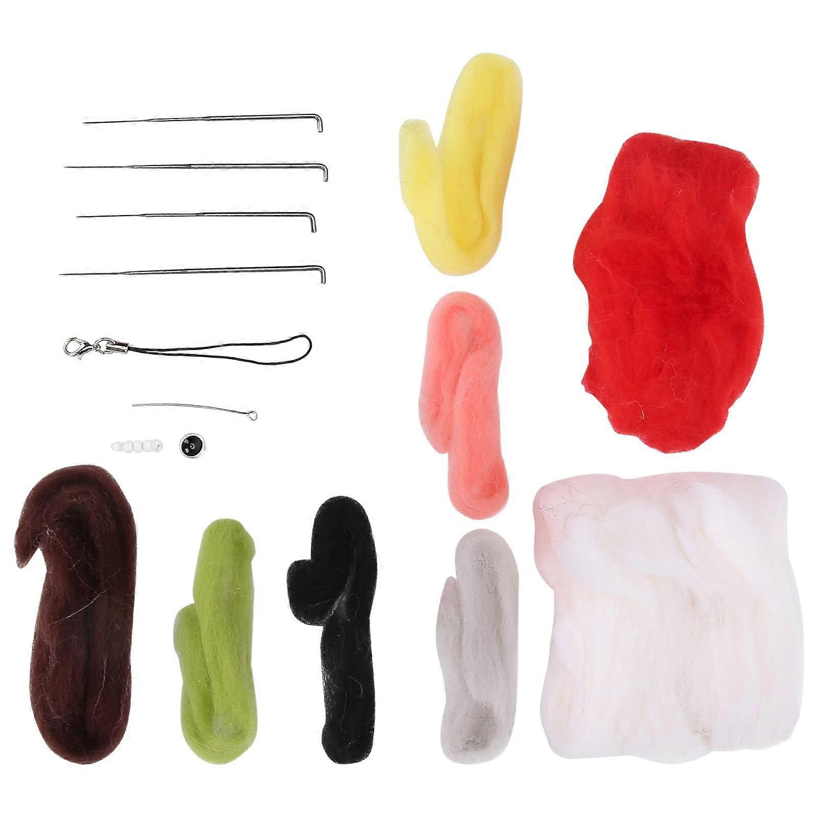 2025 dernier modèle aiguille feutrage kit bricolage fait à la main chat poupée jouets ensemble de matériaux