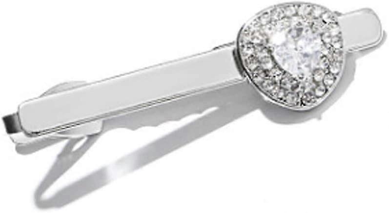 Tie pin, tie clip, creative men's tie clip with rhinestones, tie clip, creative gifts, men's clothing accessories, tie clip, tie clips, black.