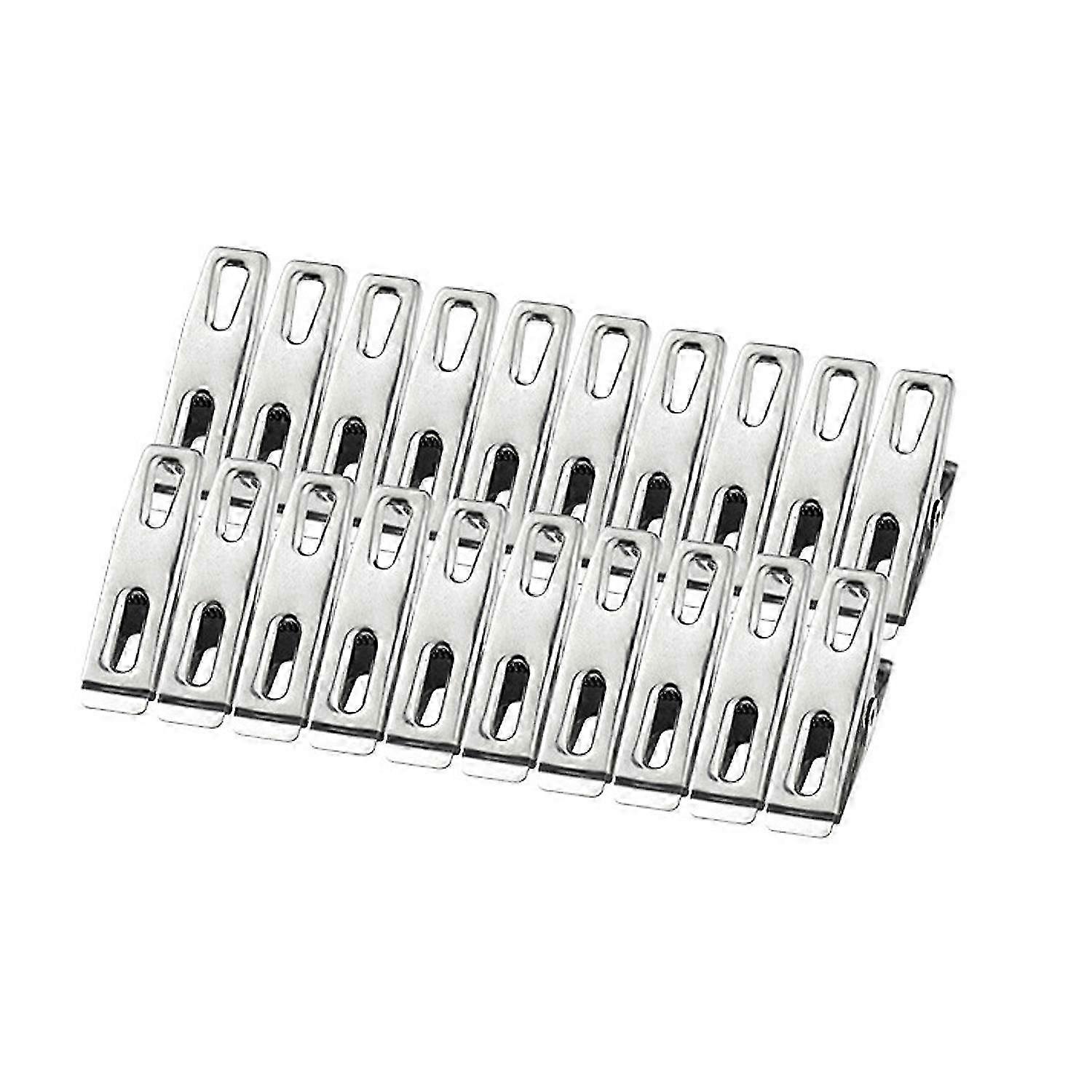 20 Stainless steel clothespins, unbreakable, unbreakable clips, will not rust