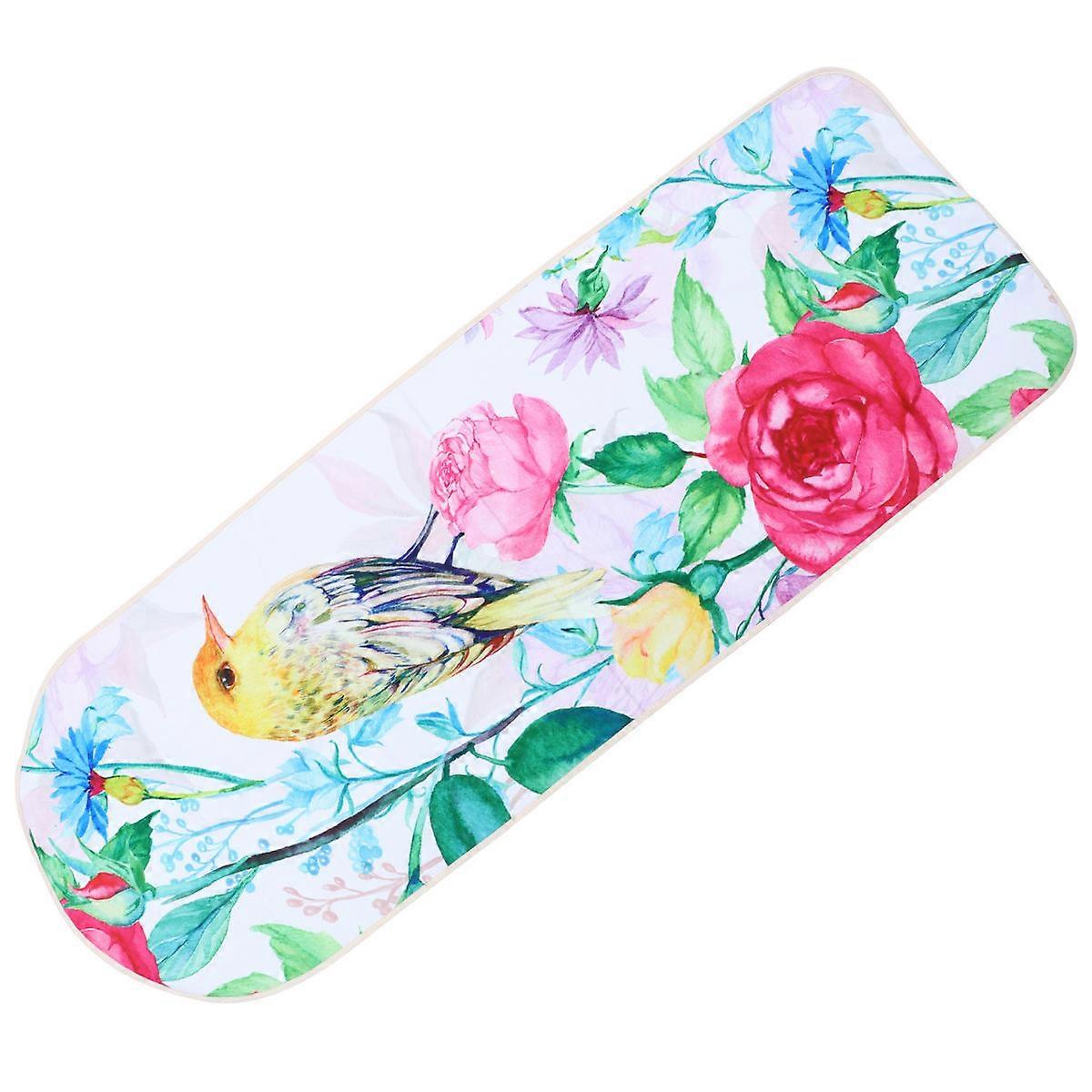 Rectangular Ironing Board Protection Sheet Yellow Bird Design 140x50cm 1Pcs
