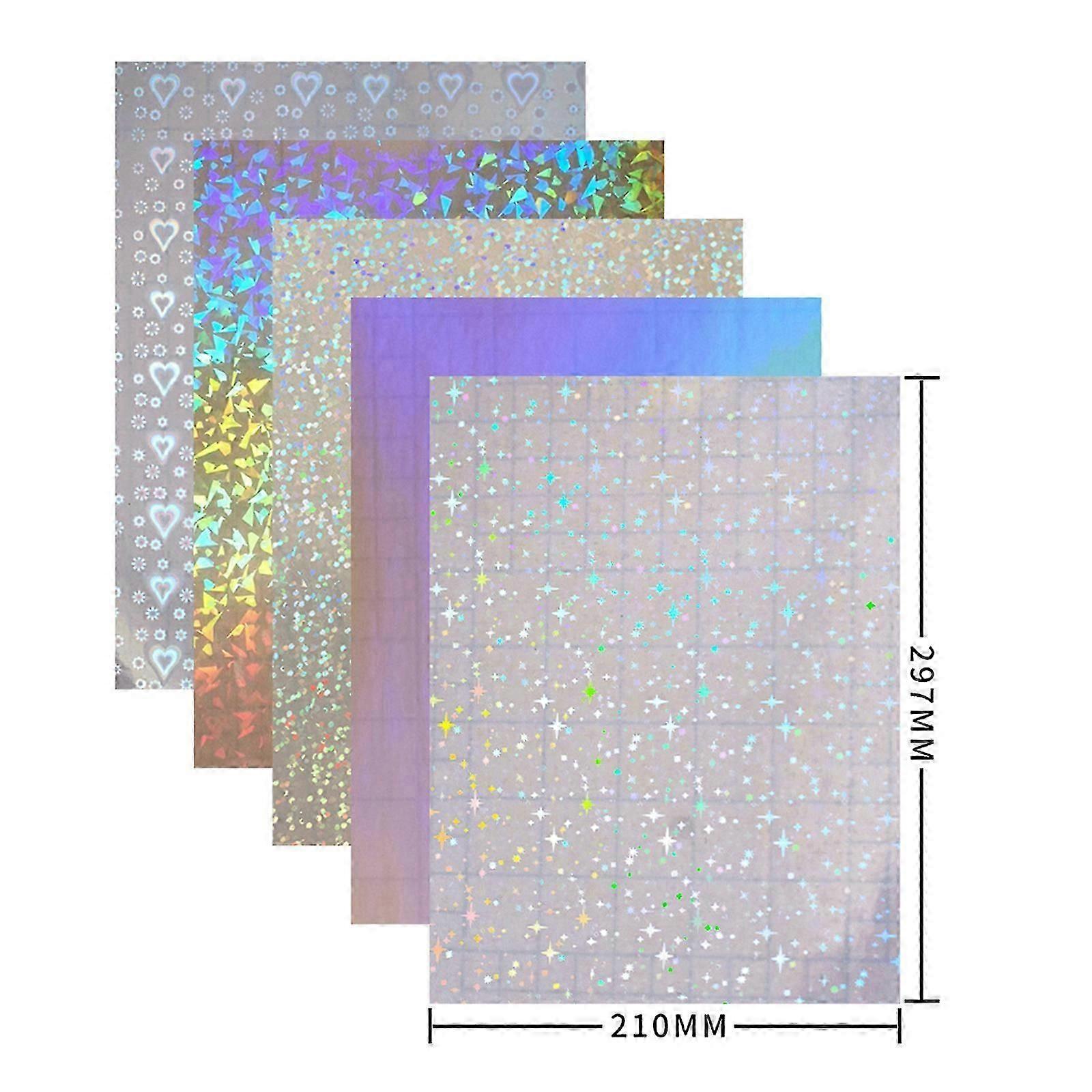Holografinen tarrapaperi kirkas A4-tarra, paperi itseliimautuva vedenpitävä läpinäkyvä kalvo valokuvapaperikuvalle