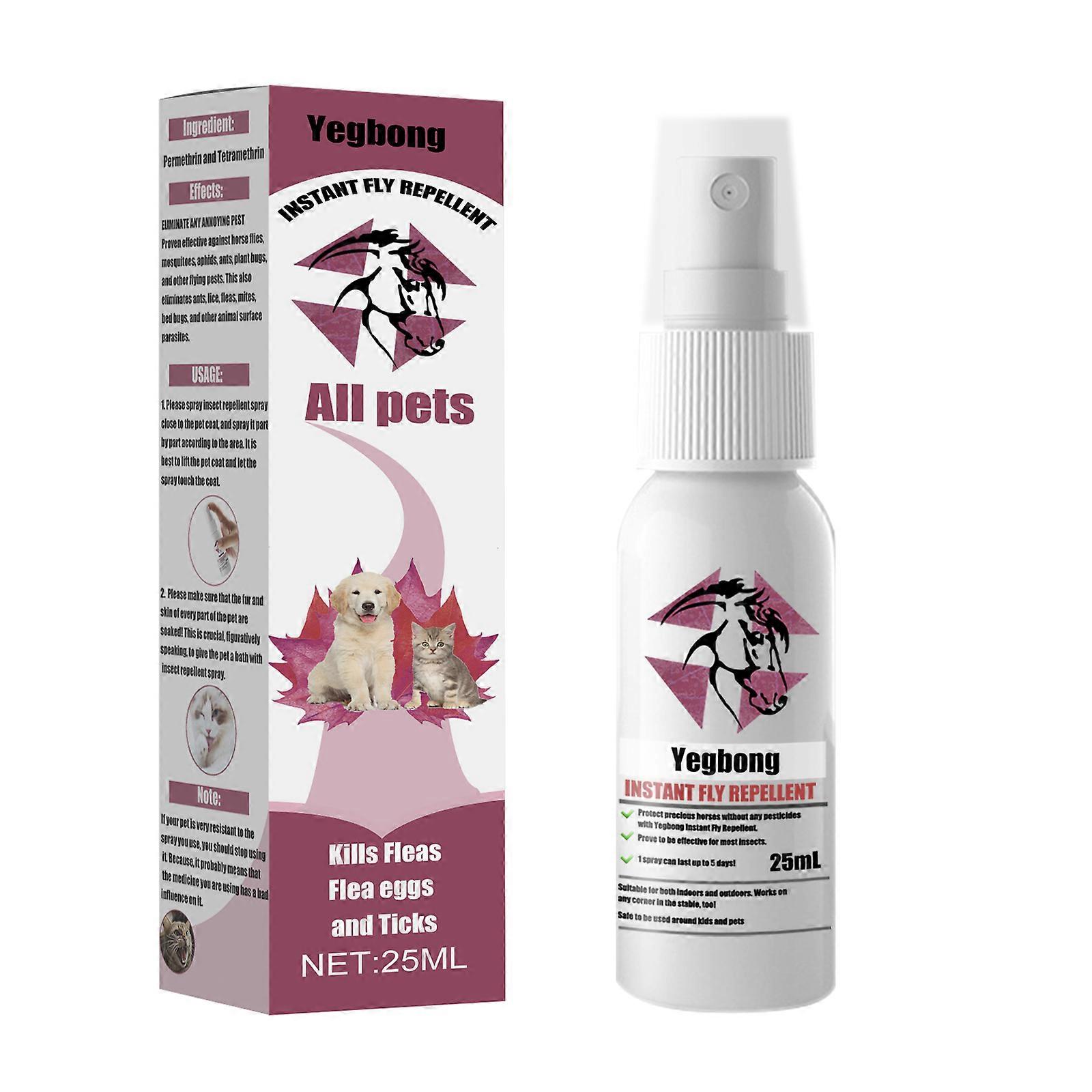 Effective Pet Repellent Spray for Fleas, Ticks & Pests - Safe, Easy & Versatile (25ml)