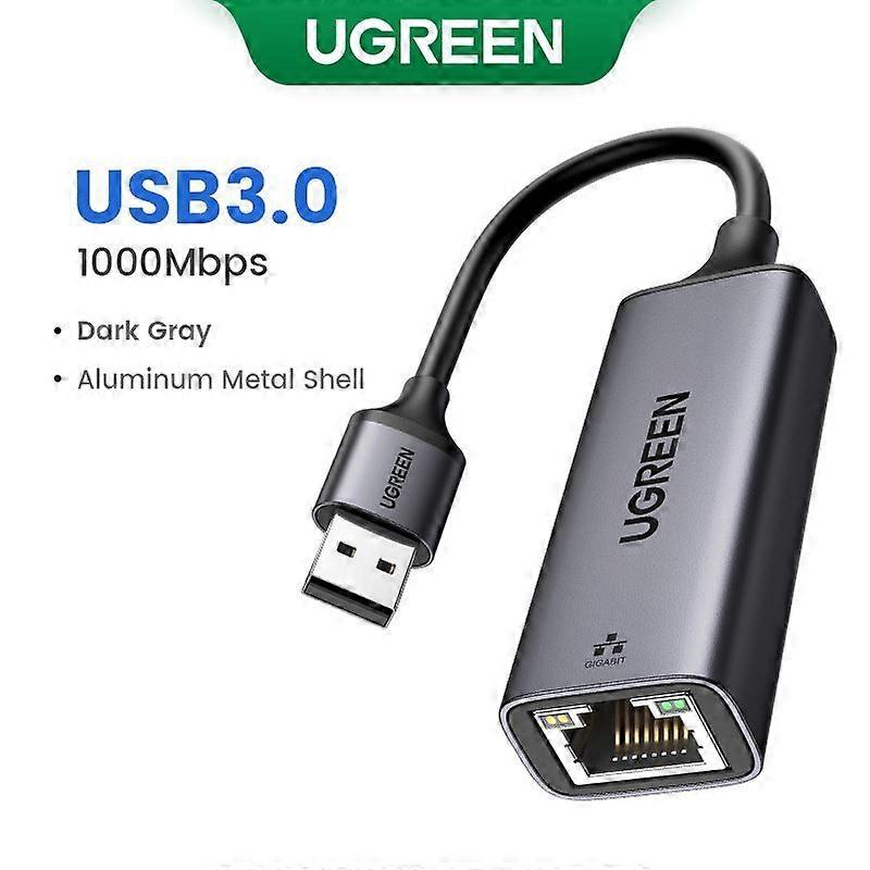 UGREEN USB Ethernet Adapter USB 3.0 Network Card to USB RJ45 Lan for PC Windows 10 Xiaomi Mi Box 3/S
