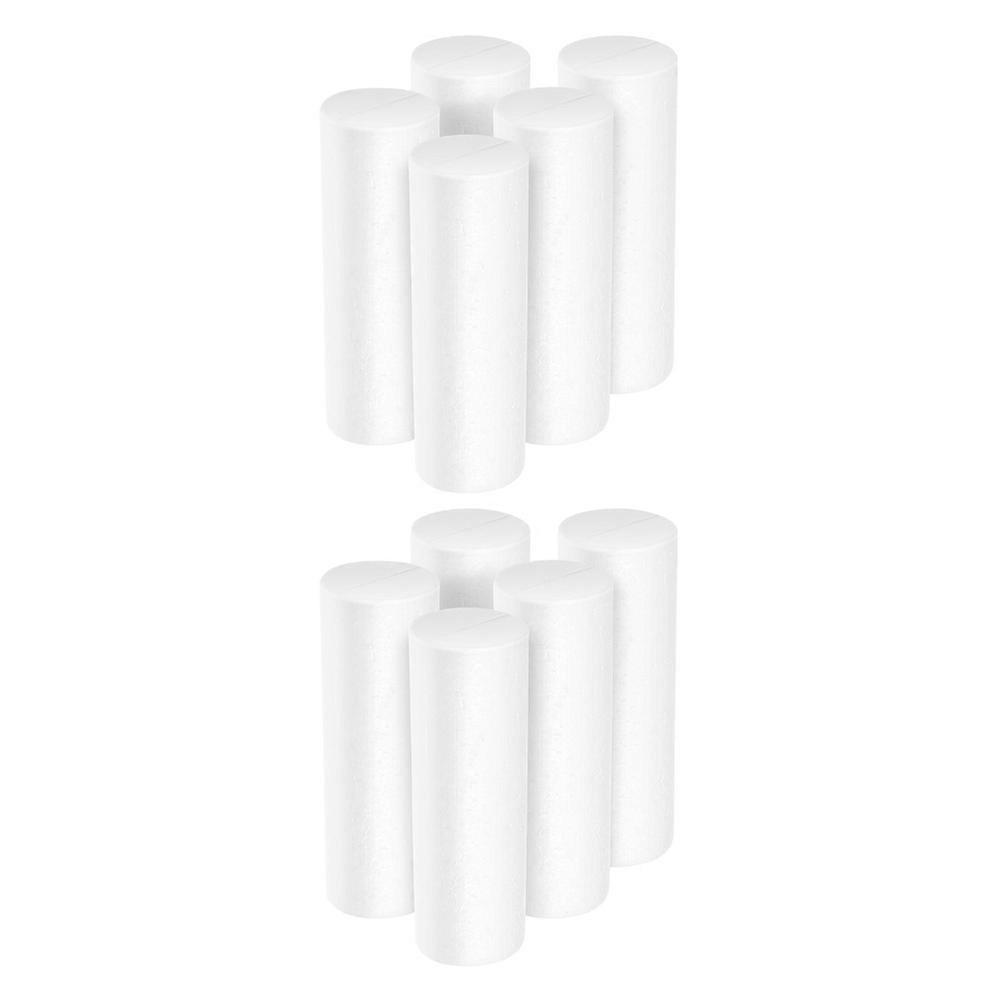 Diy Cylinder Foams White Foam Cylinders For Displays Family Time 10Pcs